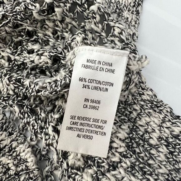 Theory Small Gray Cable Knit Pullover Sweater Women’s - Picture 4 of 10